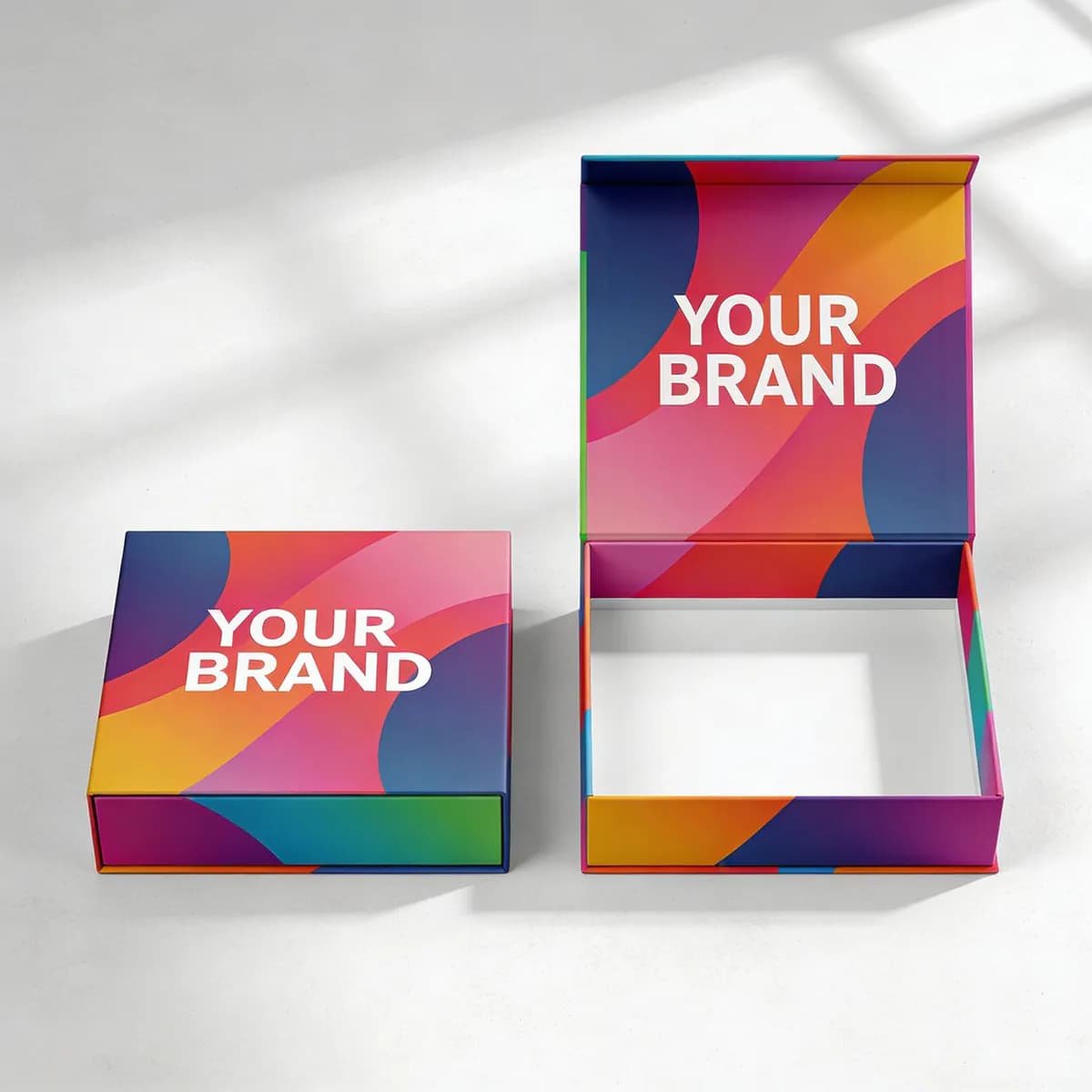 Luxury rigid gift boxes with custom logo